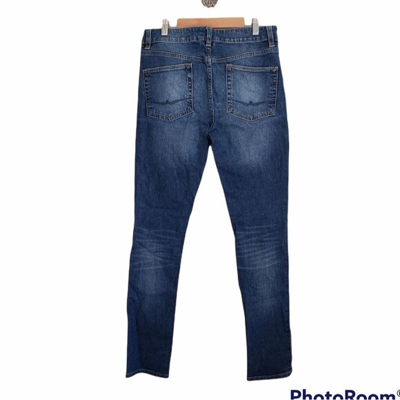 Asos fit waist denim blue mid rise skinny jeans 30/30 - Picture 5 of 7